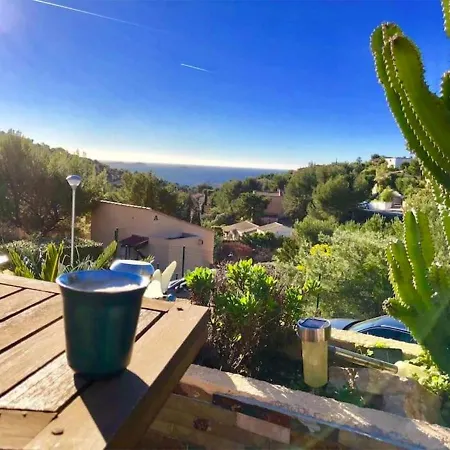 VUEMER Bandol - Appartement avec GRANDE TERRASSE de 45m2 VUE MER - PISCINE - PARKING Extérieur photo